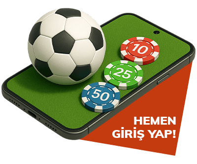 telefon ekranı futbol topu casino çipleri yeşil zemin